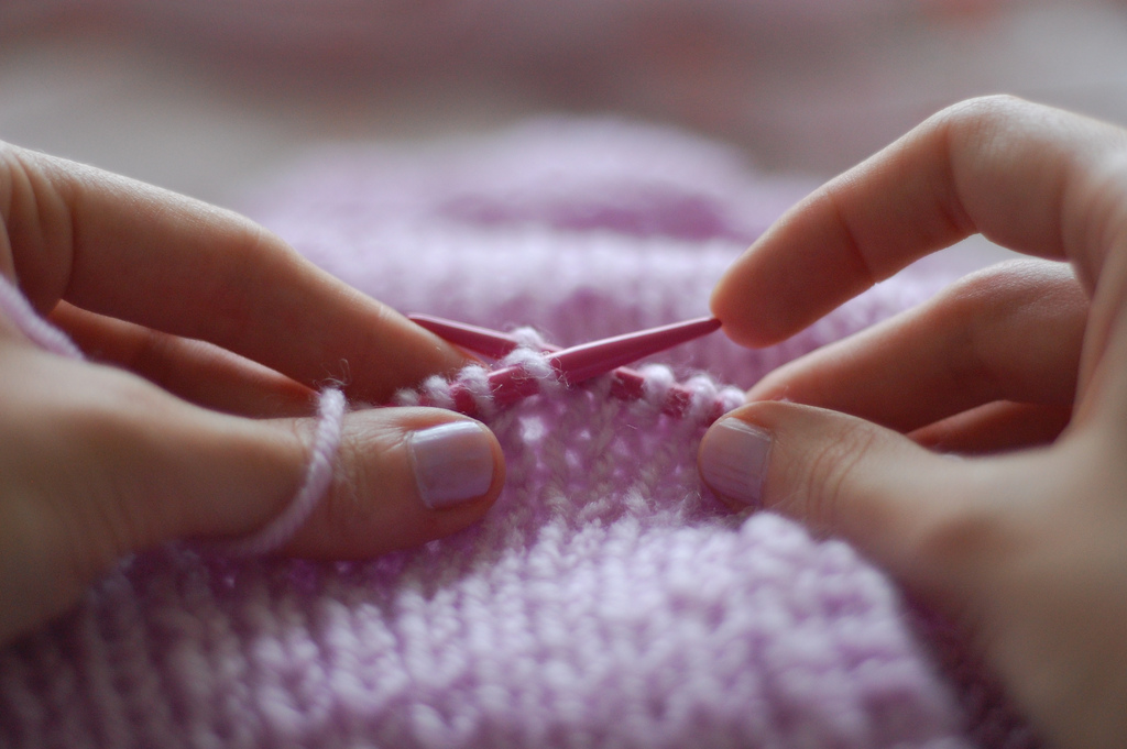 Knitting a Tension Square